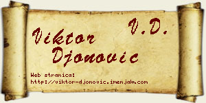 Viktor Đonović vizit kartica